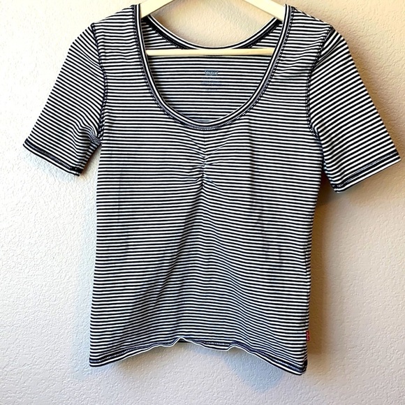 Levi's Tops - Levis Shirt Stripped Black and White Size Extra Small
